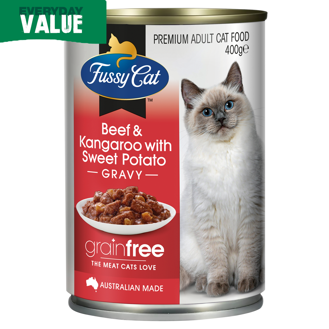 Fussy Cat Beef & Kang w Sweet Pot 400g