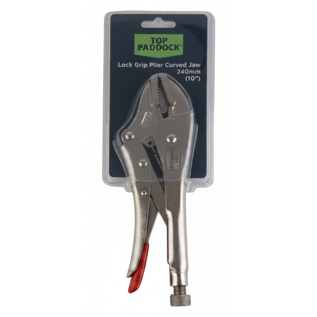 Top Paddock Lock Grip Plier Curved Jaw 240mm (10 inch)