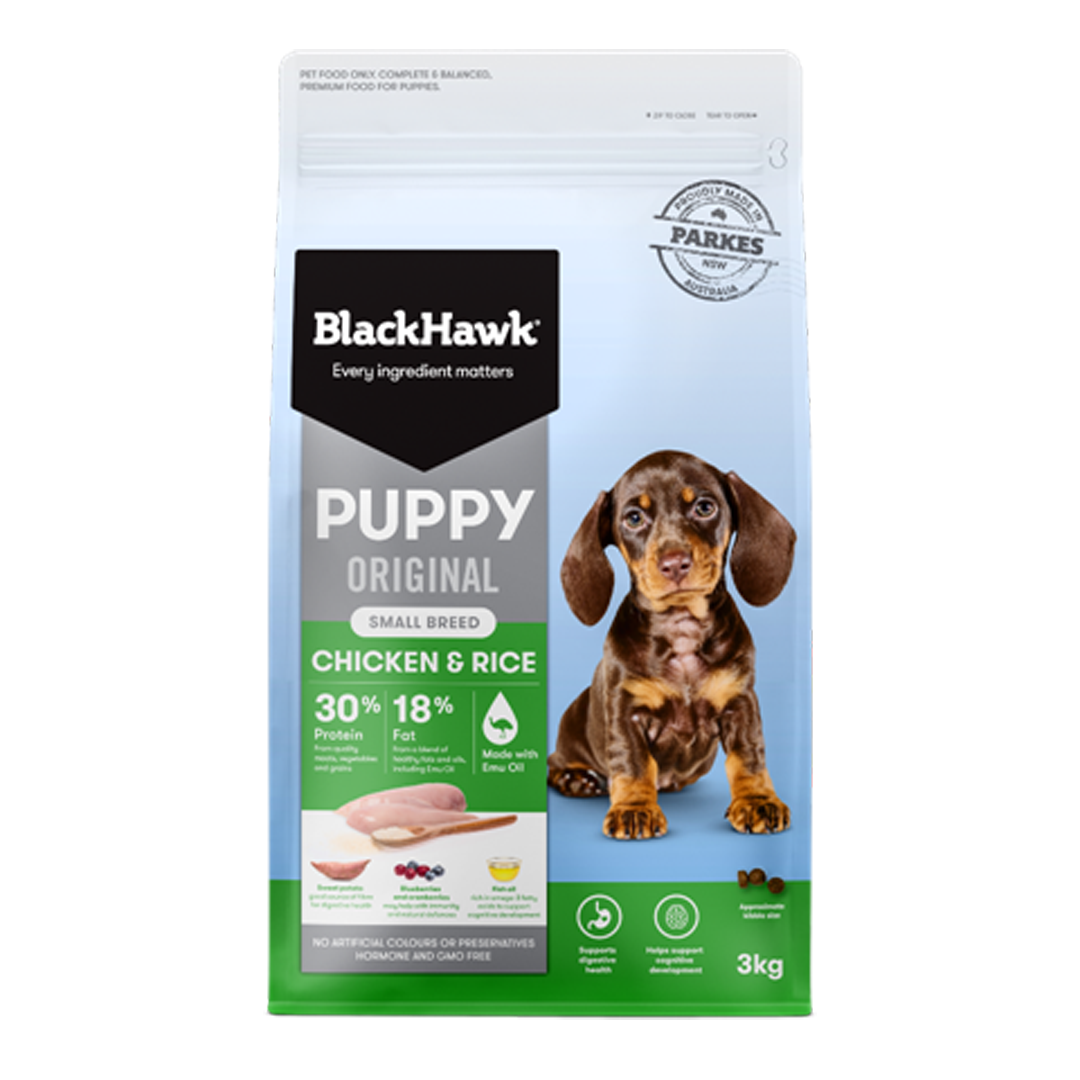 Black Hawk Puppy Small Chicken & Rice 3kg