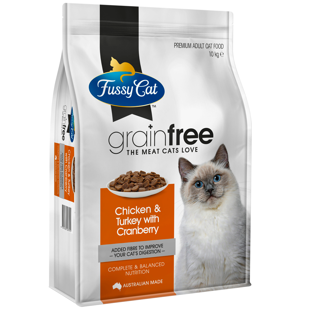 Fussy Cat Grain Free Chicken Turkey w Cranberry 10kg