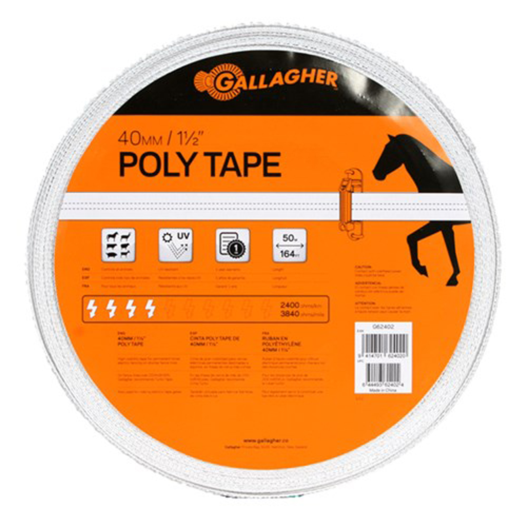 Gallagher Poly Tape 40mm x 50m