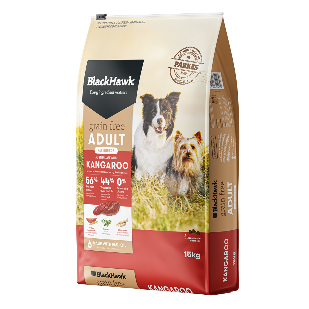 Black Hawk Dog Grain Free Kangaroo 15kg