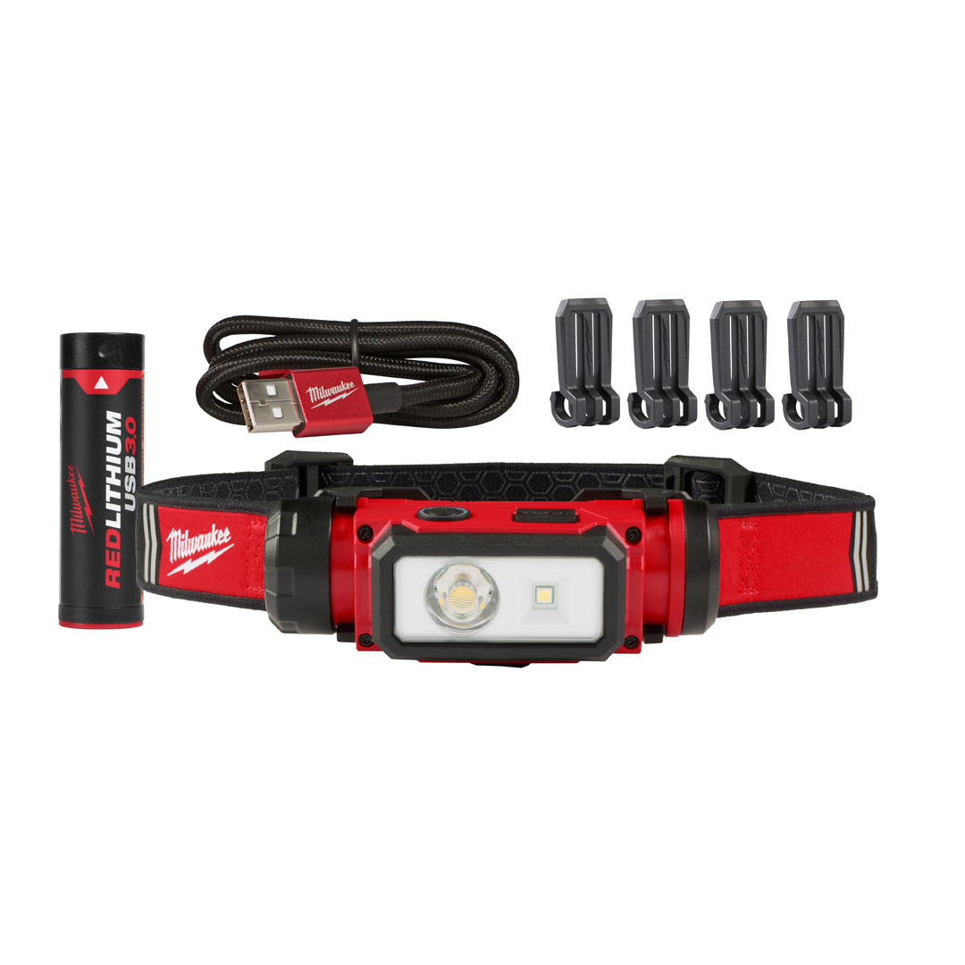 Redlithium Headlamp 600 Lumen 3Ah USB Rechargeable Kit