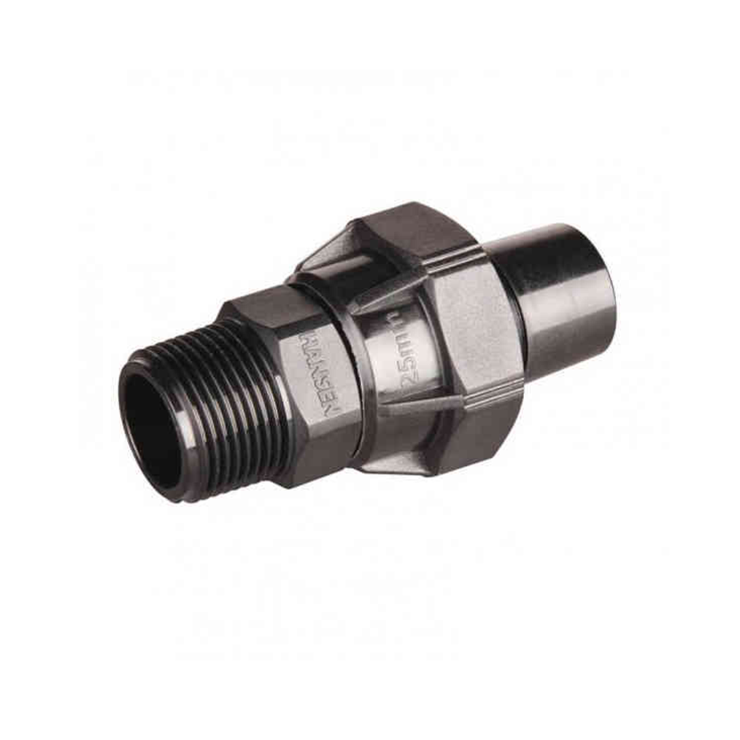 Hansen Reducing Male Straight Coupler 25 x 15mm