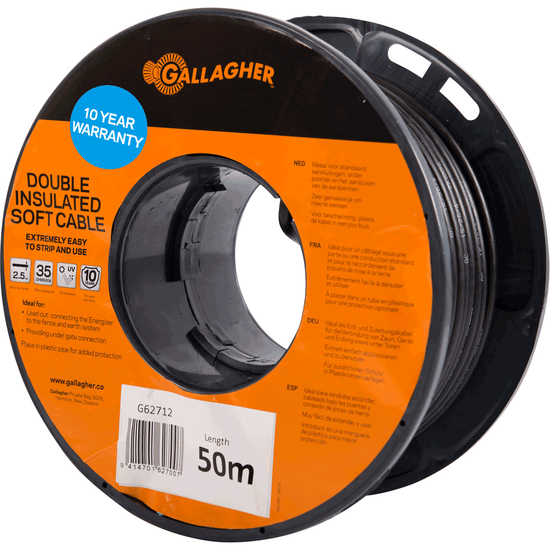 Gallagher Cable Soft Double Insulated 2.5mm x 50m