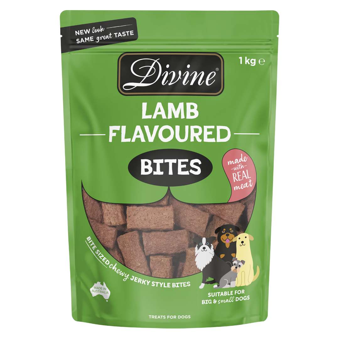 Divine Dog Treats Lamb Bites 1kg