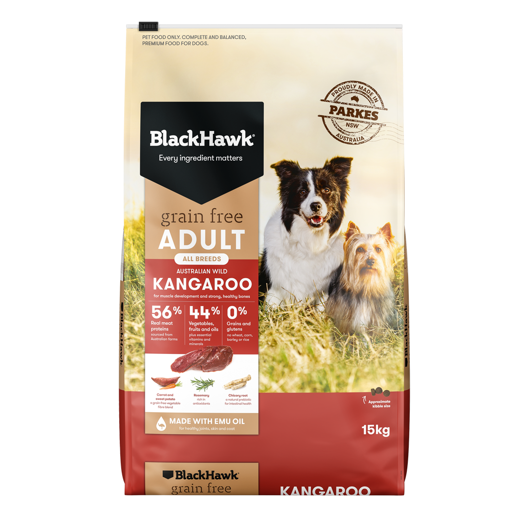 Black Hawk Dog Grain Free Kangaroo 15kg