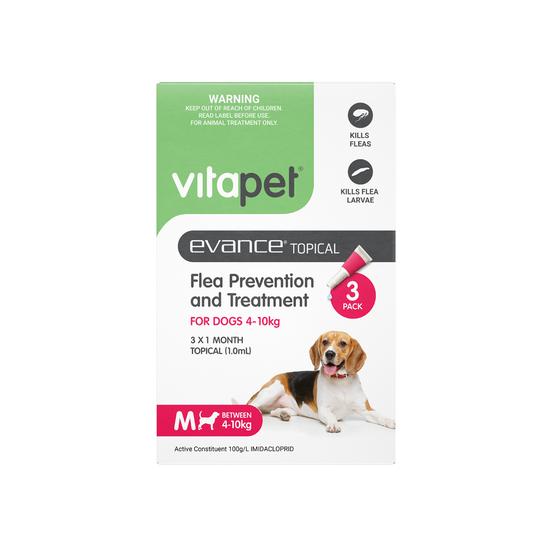 Evance Flea Prevention & Treatment Dog 4 To 10kg
