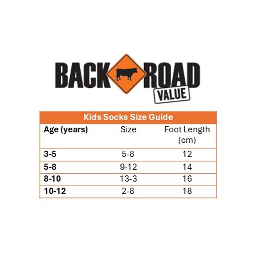 Back Road Value Kids Sock 3 Pack
