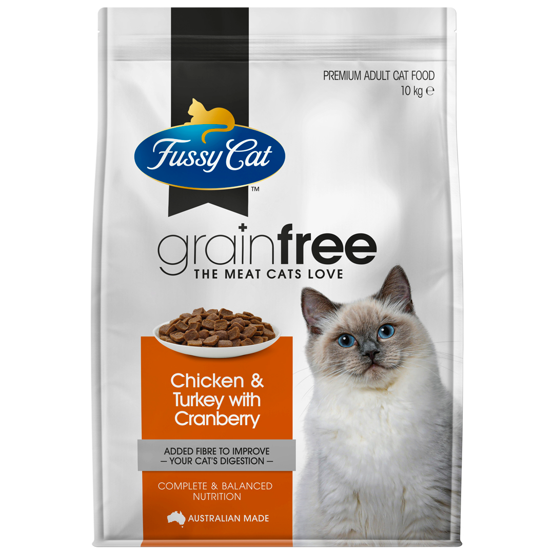 Fussy Cat Grain Free Chicken Turkey w Cranberry 10kg