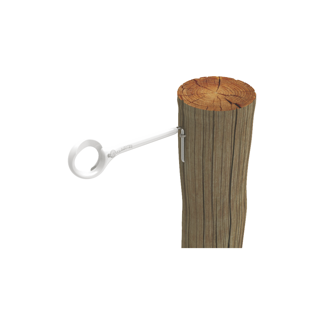 Gallagher Offset Ring Top Side Mount 175mm 5 Pack White