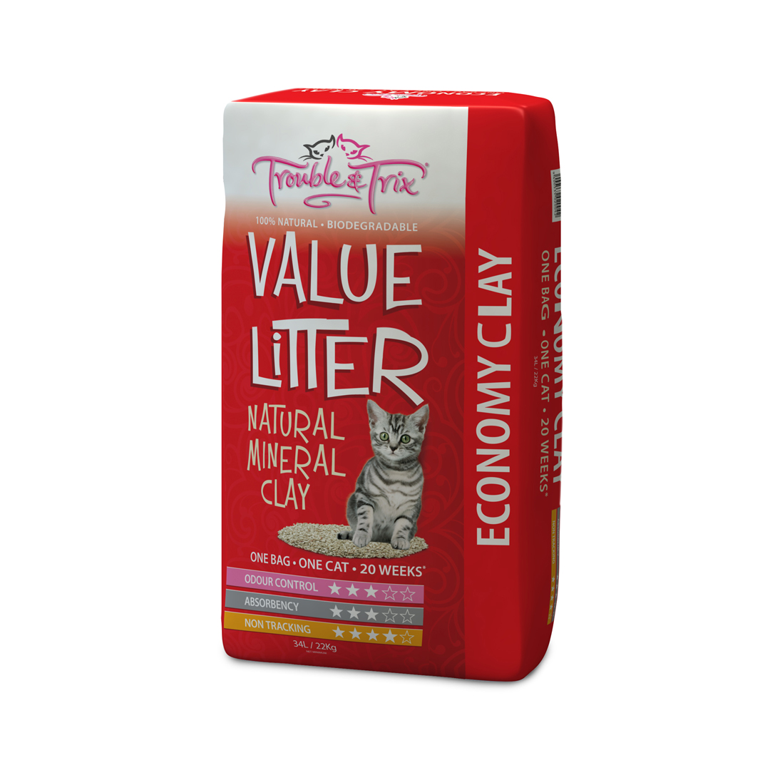 Trouble & Trix Value Litter 34L 22kg
