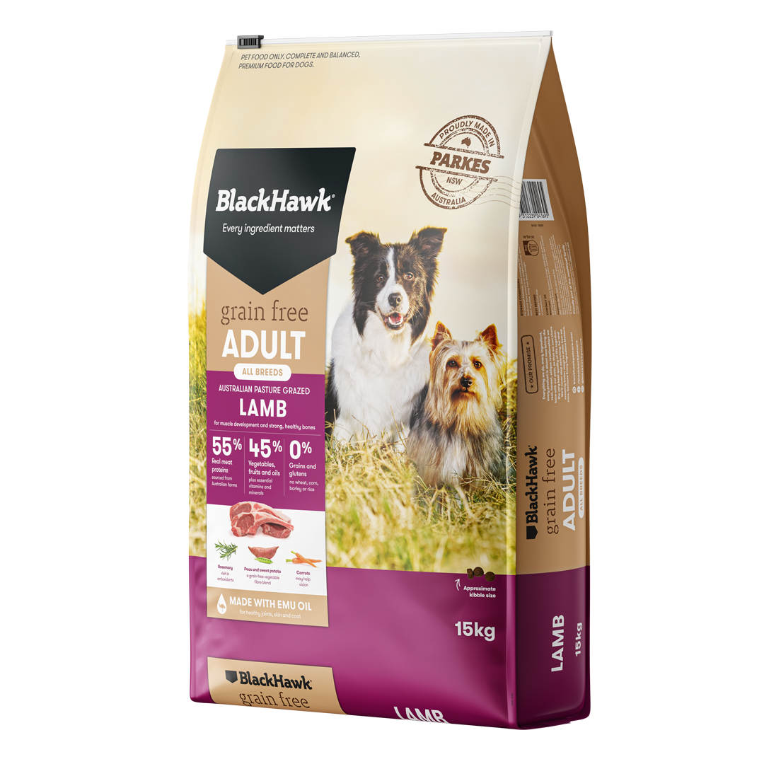 Black Hawk Dog Grain Free Lamb 15kg