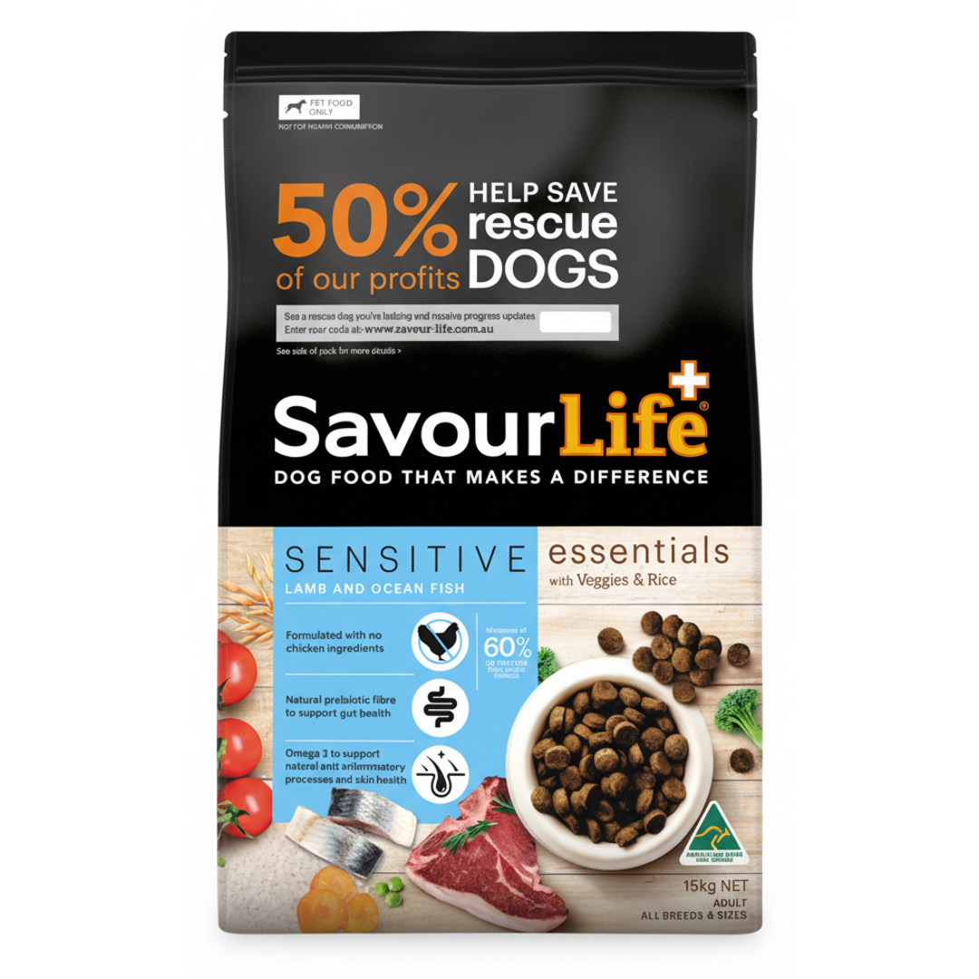 Savourlife Essentials Sensitive Lamb & Ocean Fish 3kg