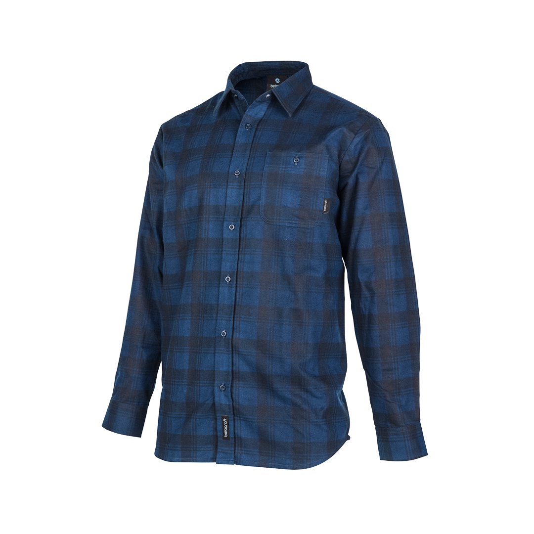 Betacraft Wear Better Brushed Cotton Shirt Open Front