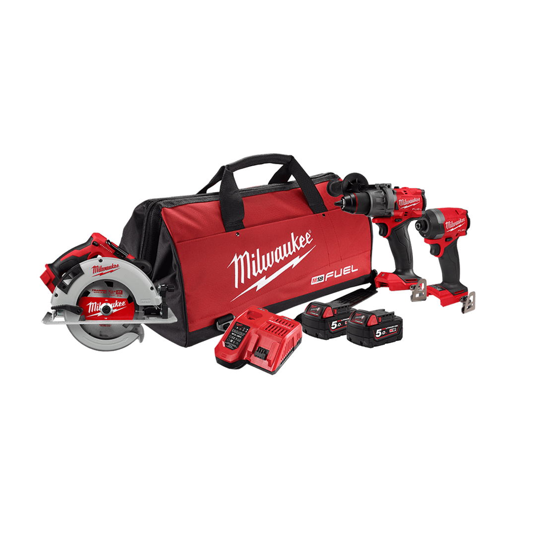 M18 Fuel 3 Piece Power Pack 3D3