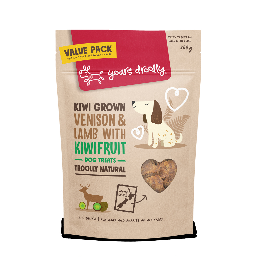 Yours Droolly NZ Venison/Lamb/ Kiwifruit Treat 200g