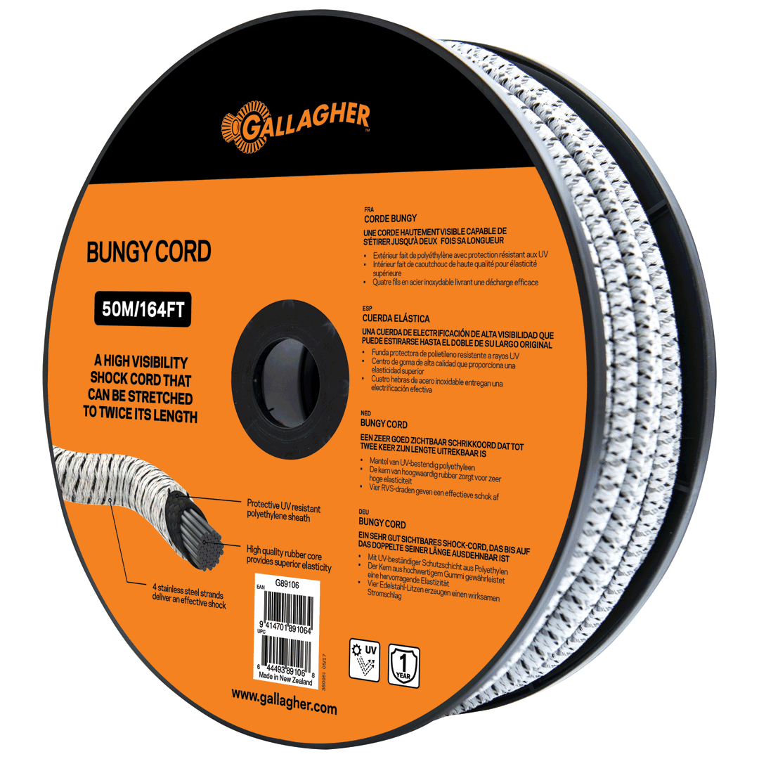 Gallagher Bungy Cord Roll 50m