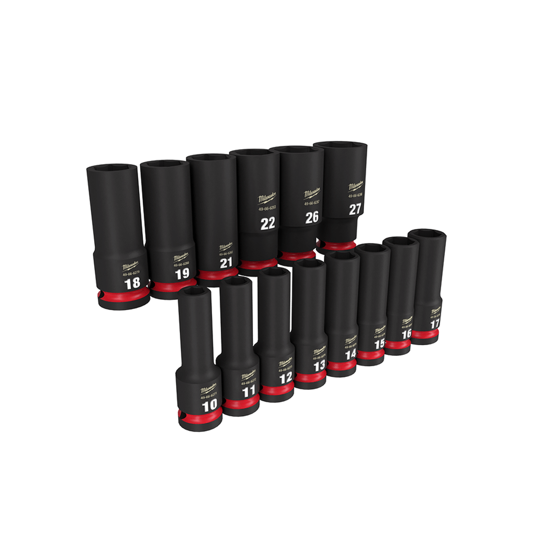 Shockwave 6 Point 1/2 inch Socket Set 14 Piece