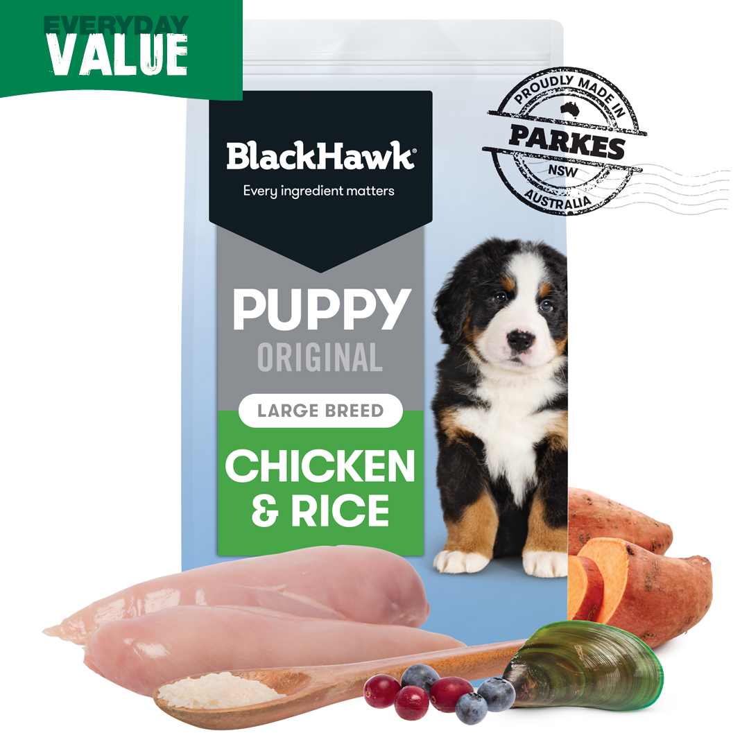 Black Hawk Puppy Large Chicken & Rice 20kg