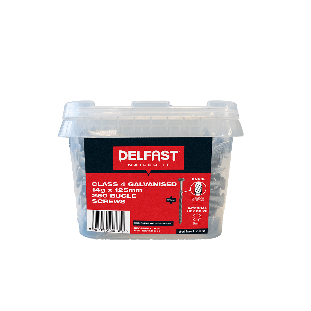 Delfast Galvanised Batten bugle screws 125mm x 14g 250pk