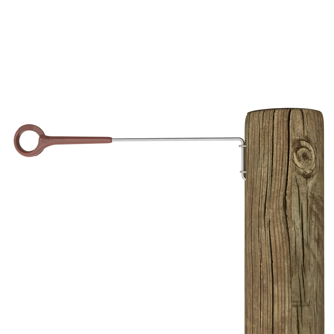 Gallagher Offset Ring Top Side Mount 400mm 5 Pack Brown