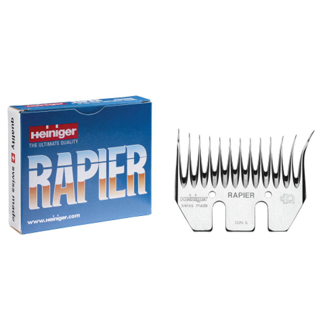 Heiniger Rapier Comb Full Thickness Long Bevel 86mm
