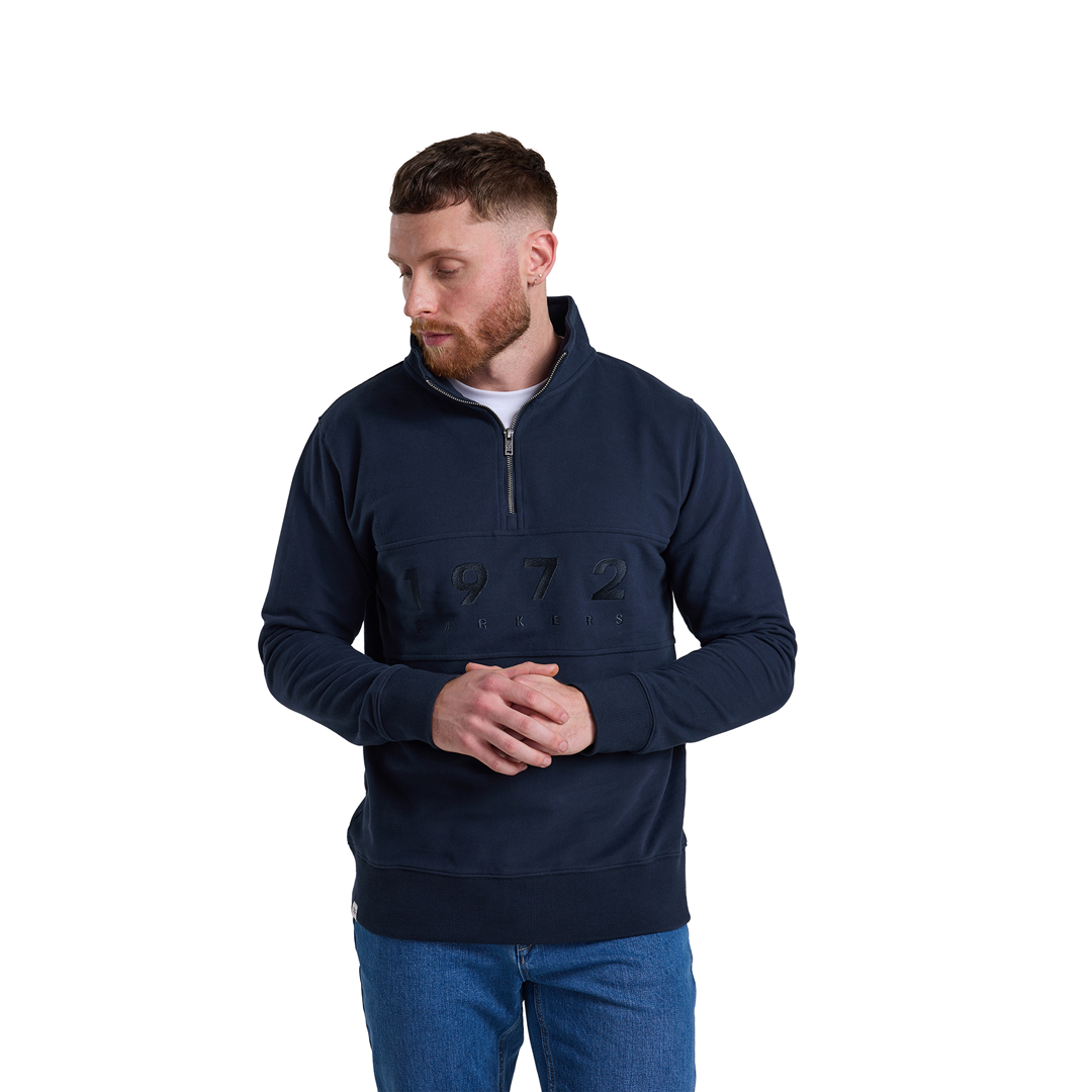 1972 Flint 1/4 Zip Sweatshirt Mns