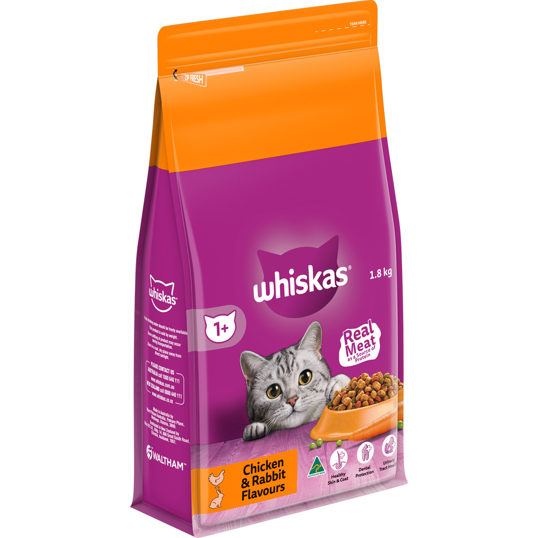 Whiskas Adult Chicken & Rabbit 1.8kg