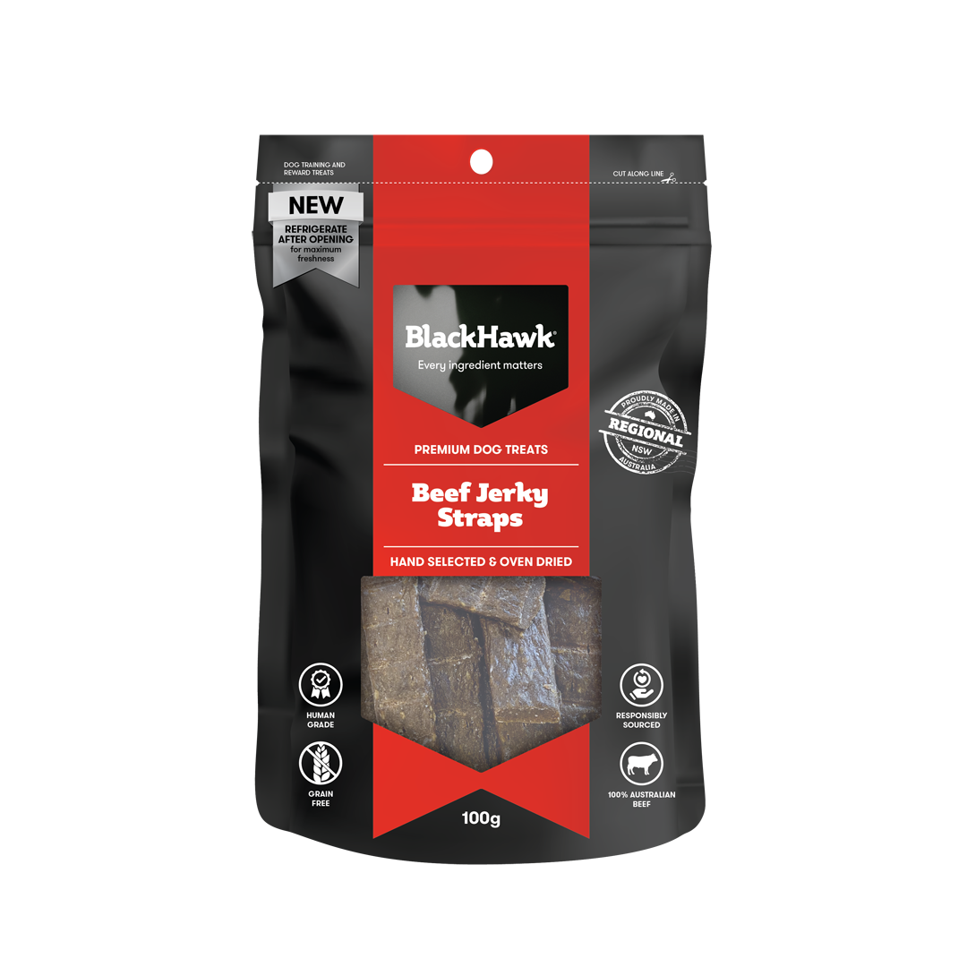 Black Hawk Dog Beef Straps 100g