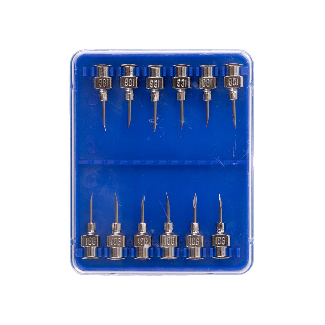 Doctor Needles Stainless Steel Economy 18G x 3/8in 12 Packet